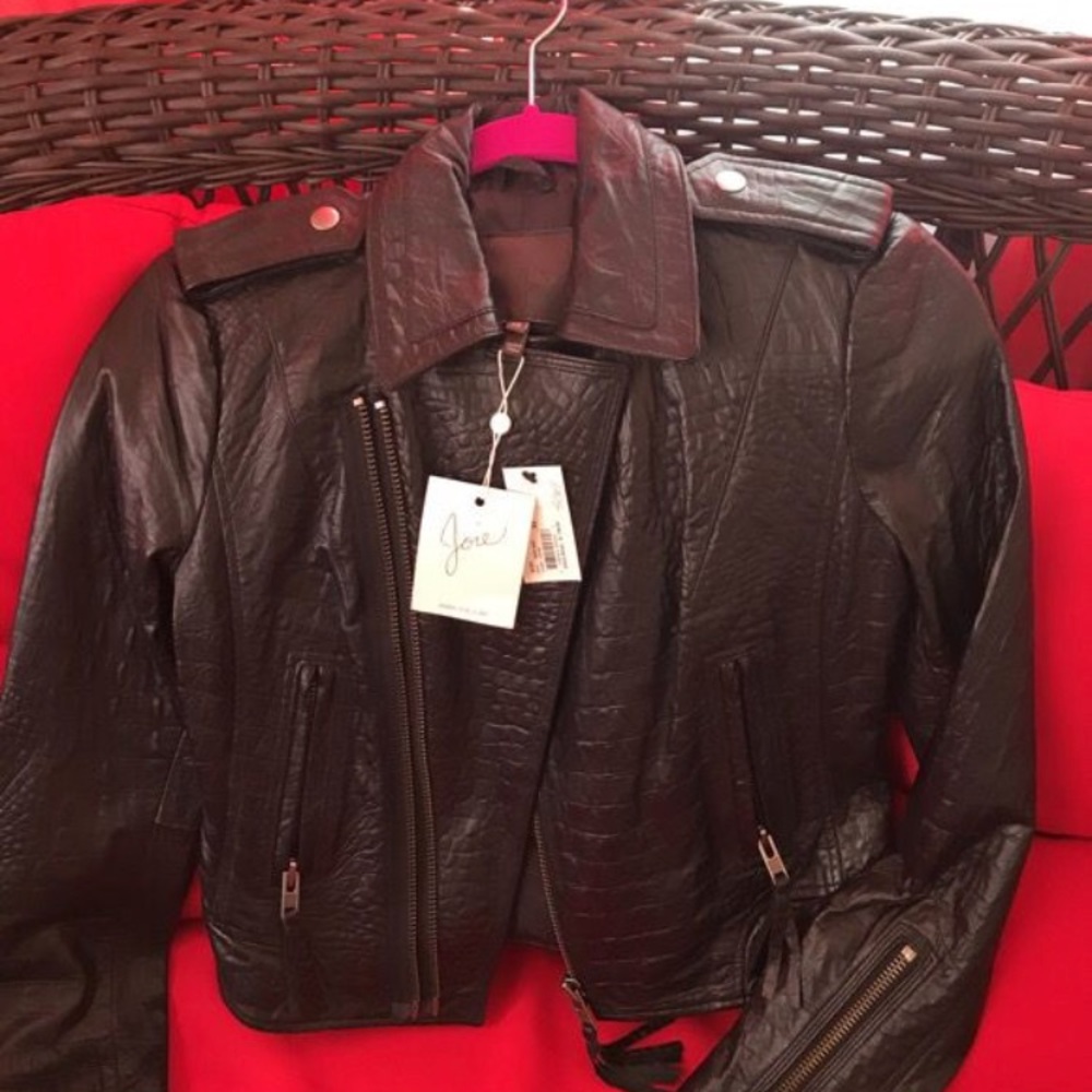 Joie leather jacket size s